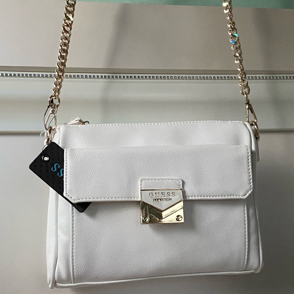 White long strap Guess Purse
